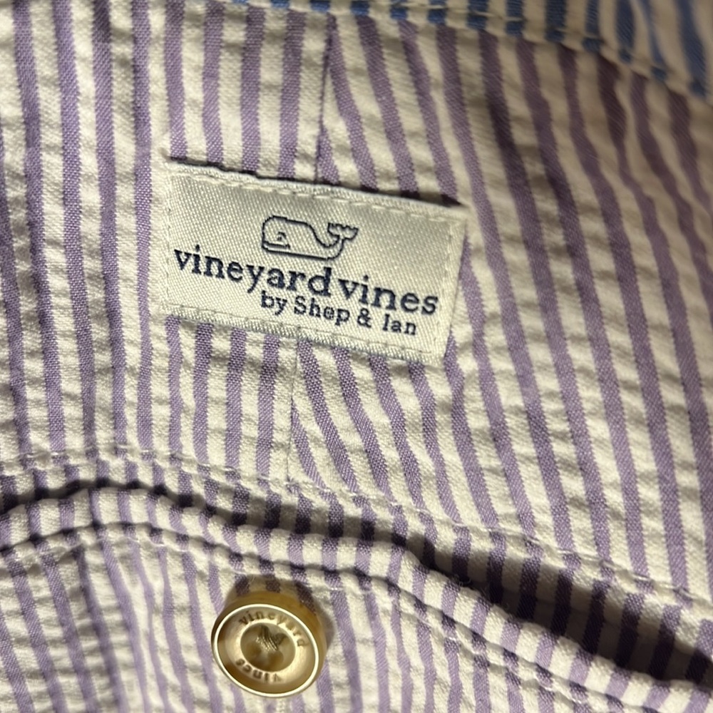 Vineyard Vines Mens Multicolored Seersucker Club Shorts Size Waist 36” Inseam 8 - Picture 3 of 4